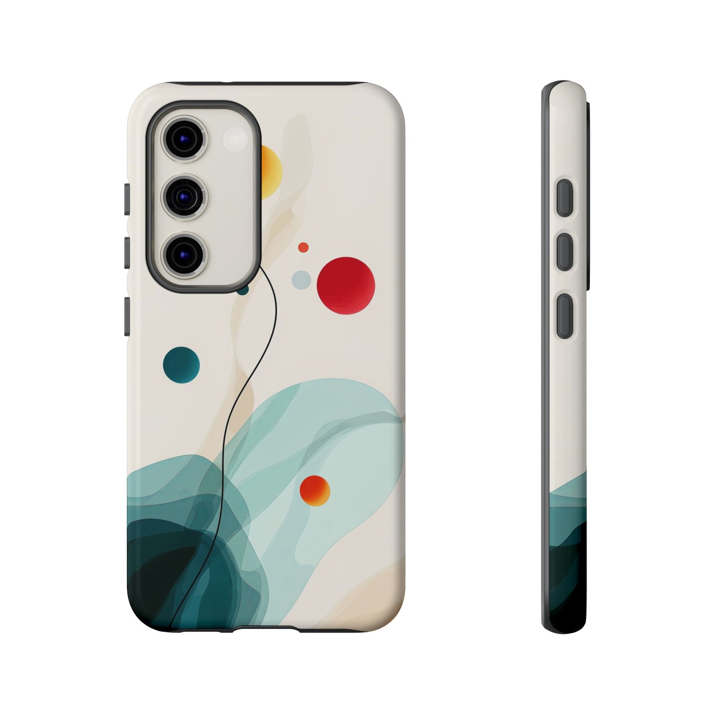 Cosmic Citrus Flow – Abstract Art Phone Case  for iPhone, Samsung & Pixel