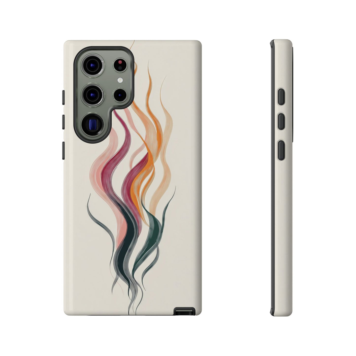 Whispering Waves – Elegant Line Art Abstract Phone Case for iPhone, Samsung & Pixel