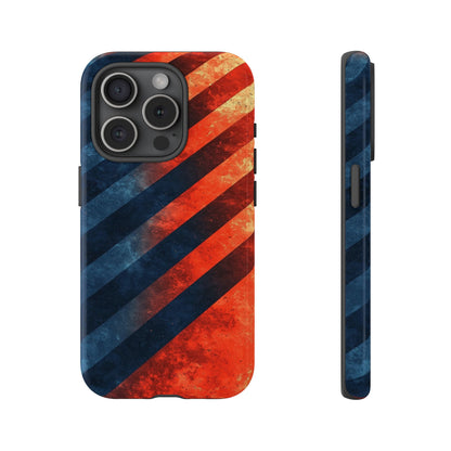 Molten Stripes – Grunge Gradient Abstract Phone Case for iPhone, Samsung & Pixel