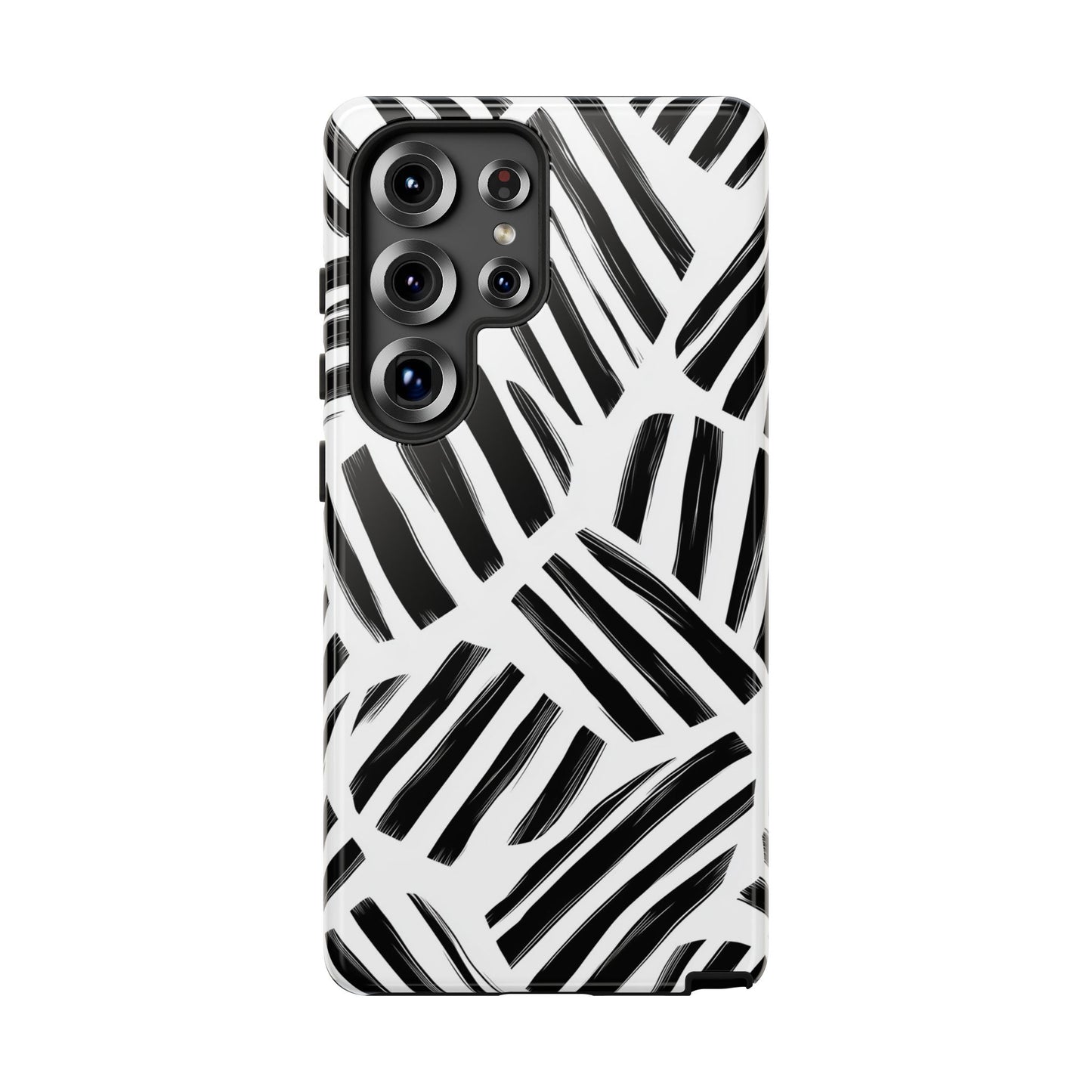 Sleek Noir Striped Phone Case for iPhone, google Pixel & Samsung