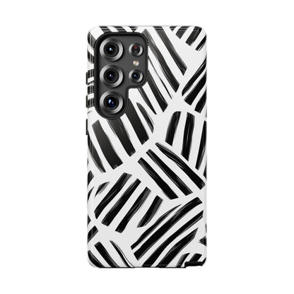 Sleek Noir Striped Phone Case for iPhone, google Pixel & Samsung