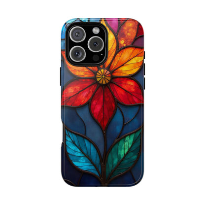 Radiant Blossom: Red and Orange Floral Elegance