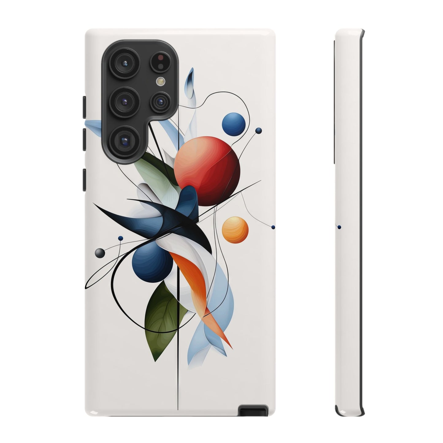 Orbit Bloom – Minimal Abstract Art Phone Case for iPhone, Samsung & Pixel
