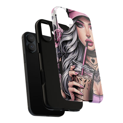 Pink Aesthetic Rebel – Iced Coffee & Inked Beauty Mobile Cover