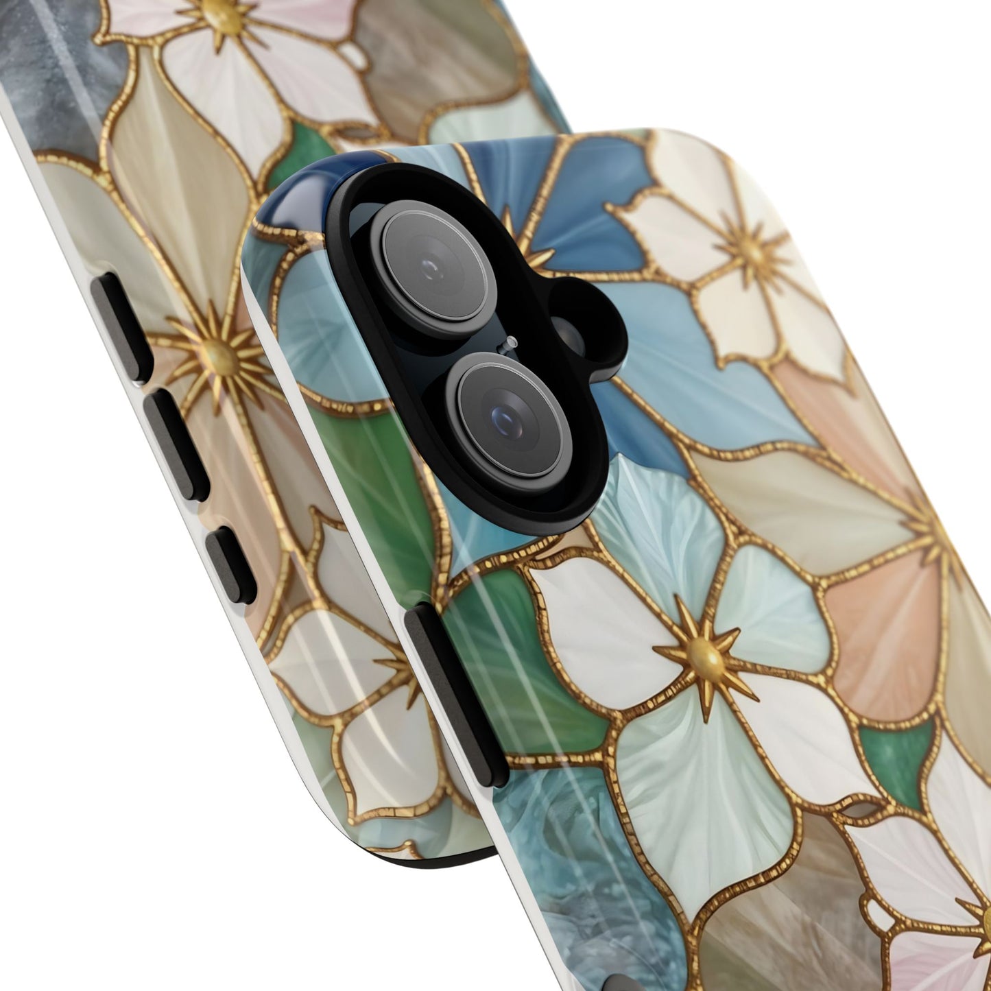 Floral Symphony: Stained Glass Elegance