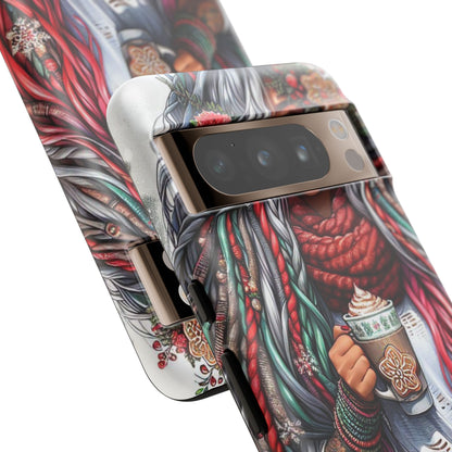 Boho Winter Queen – Cozy Dreads & Holiday Vibes Mobile Cover