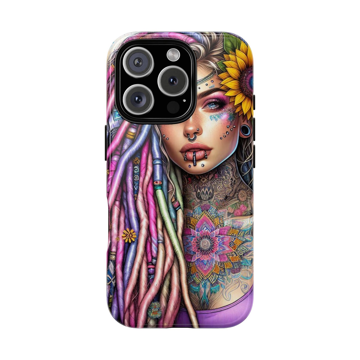 Boho Mandala Goddess – Ethereal Tattoo Art Mobile Cover