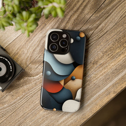 Cosmic Flow – Textured Abstract Phone Case for iPhone, Samsung & Pixel