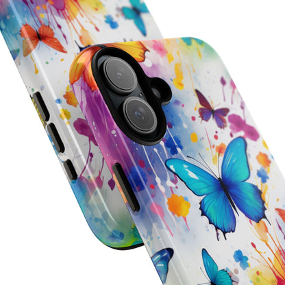 Vibrant Watercolor Butterfly Mobile Case
