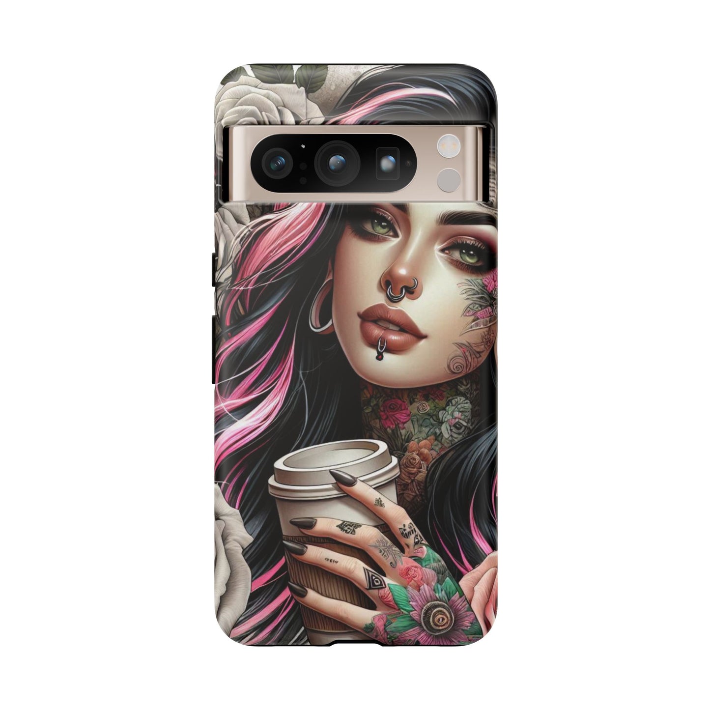 Gothic Rose Coffee Queen Mobile Case