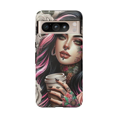 Gothic Rose Coffee Queen Mobile Case