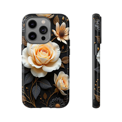 Elegant 3D Floral Design, Botanical Phone Case design for Iphone.