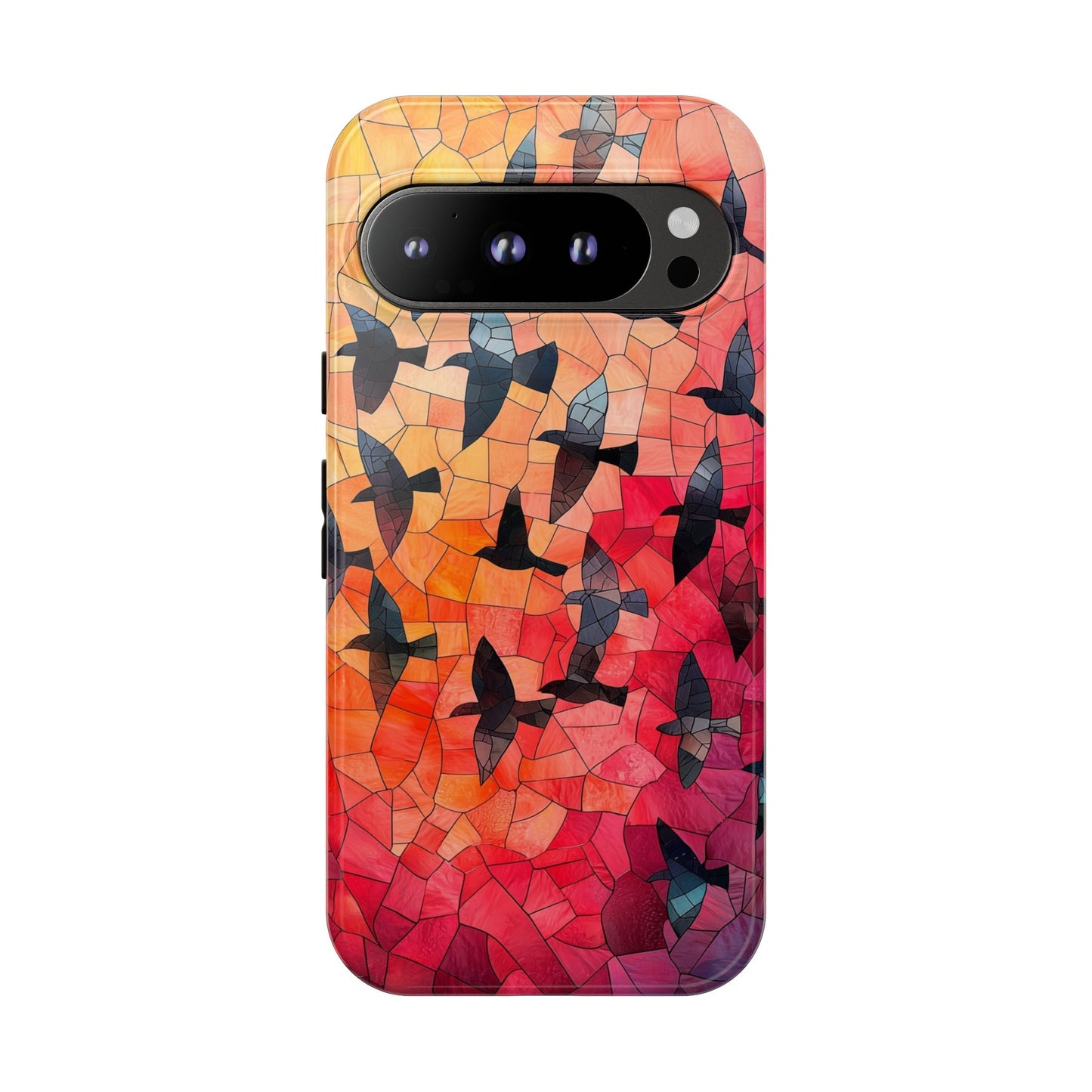 Chorus of Flight – Mosaic Birds Phone Case for iPhone, Samsung & Pixel