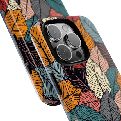 Colorful Abstract Leaves Pattern Design