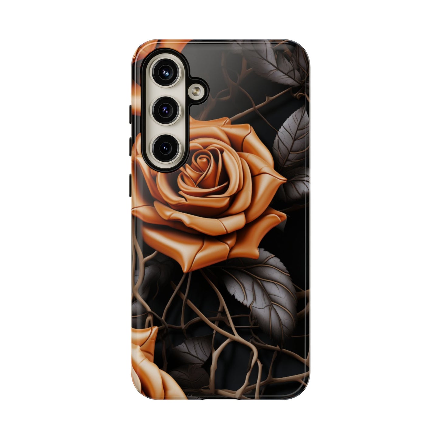 Midnight Gold Rose Mobile Case