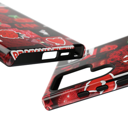 Red Pop Art Neon Vibes Phone Case