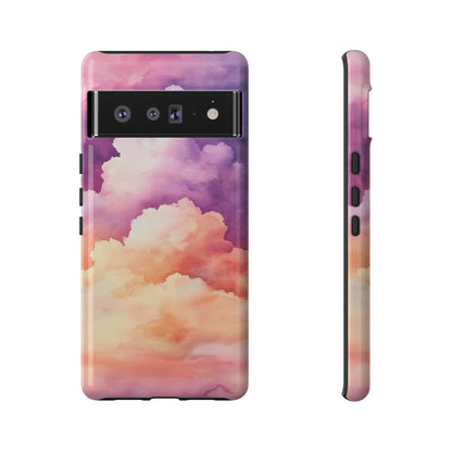 Cotton Candy Skies Watercolor Phone Case for iPhone, google Pixel & Samsung