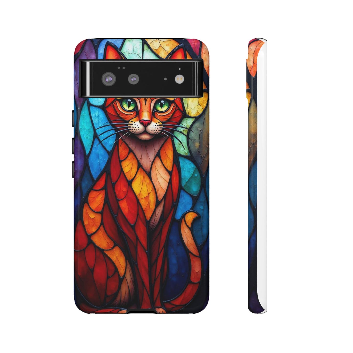 Geometric Cat: Colorful Abstract Portrait