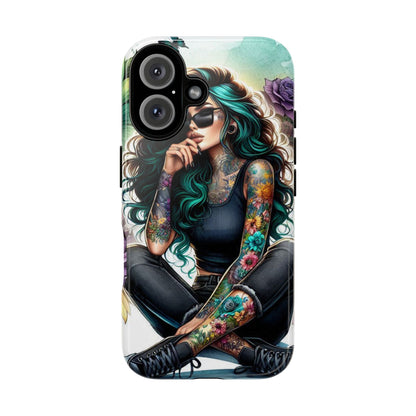 Urban Wildflower – Edgy Tattooed Beauty Mobile Cover