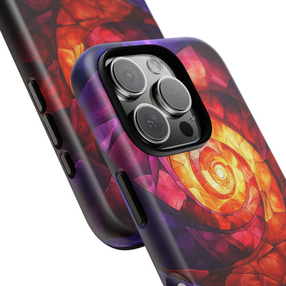 Retro Spiral Psychedelic Phone Case for iPhone, Samsung & Pixel