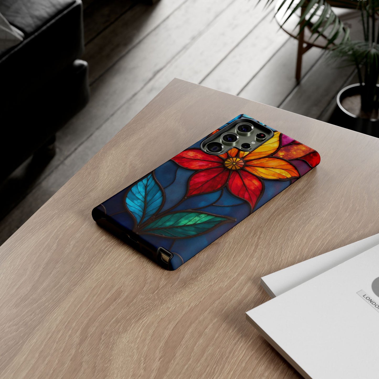 Radiant Blossom: Red and Orange Floral Elegance