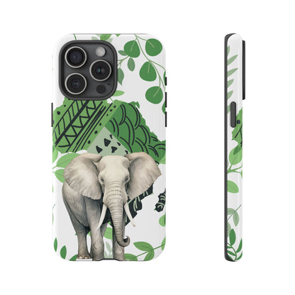 Tropical Elephant Mobile Cover – Nature-Inspired Boho Art