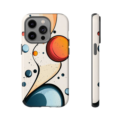 Solar Drift – Abstract Orbital Phone Case for iPhone, Samsung & Pixel