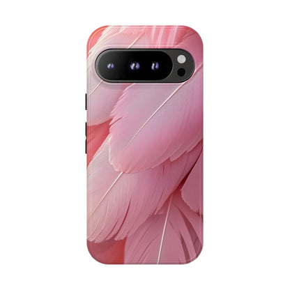 Blush Flamingo Feather Phone Case for iPhone, Samsung & Google Pixel