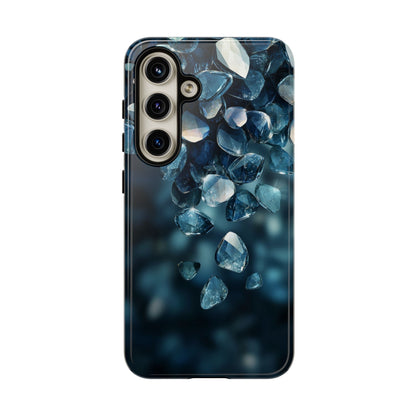 Blue Crystal Aesthetic Phone Case for iPhone, Google Pixel, Samsung