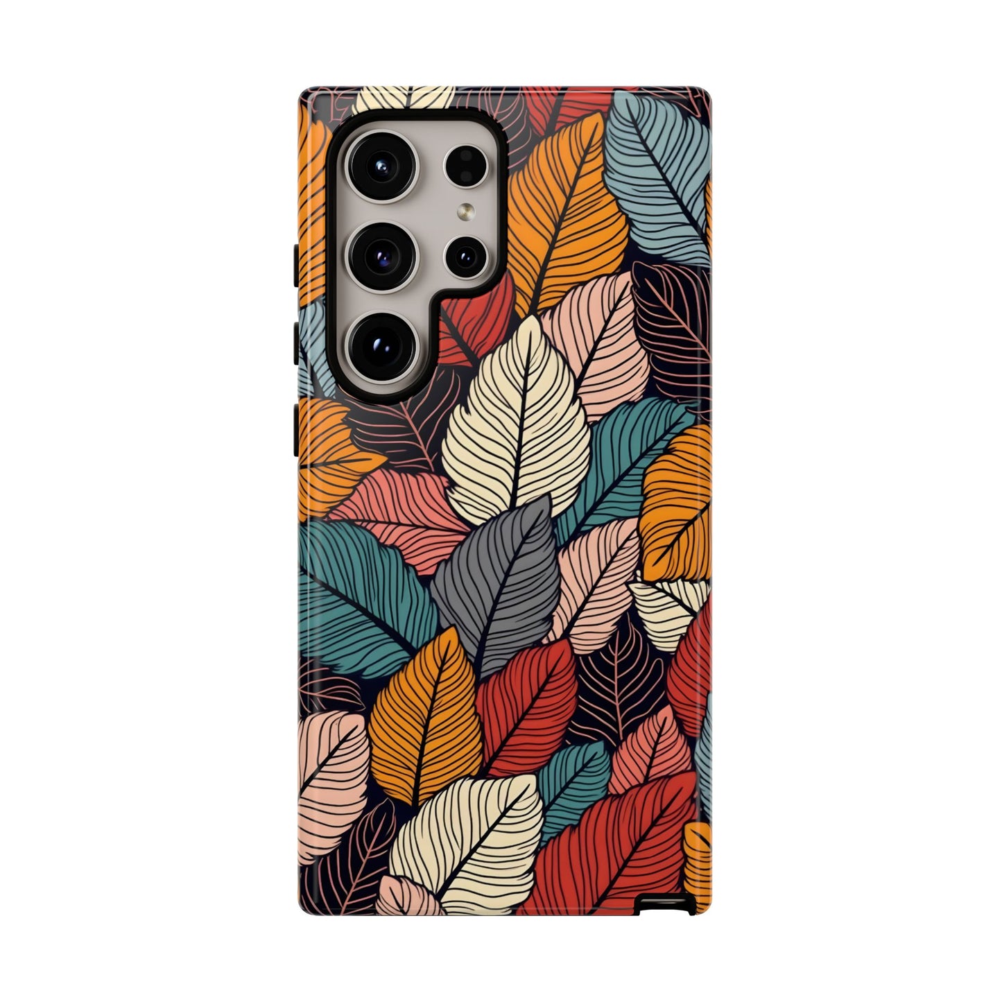 Colorful Abstract Leaves Pattern Design
