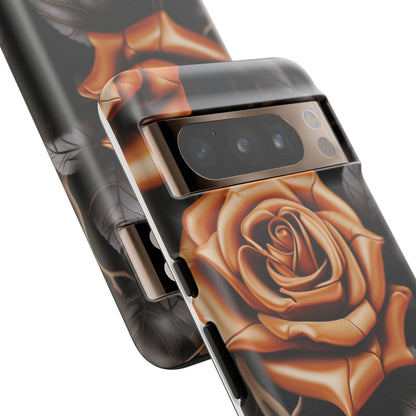 Midnight Gold Rose Mobile Case