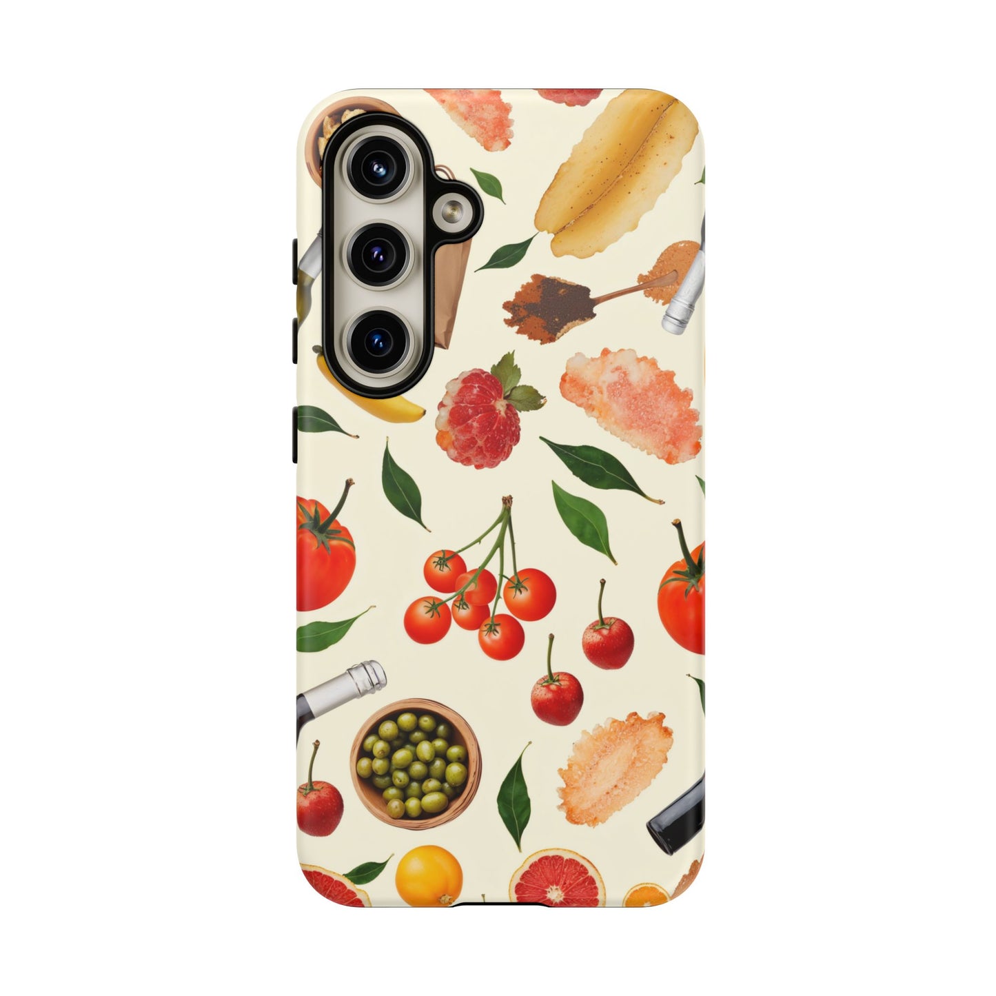 Fresh Fruits & Veggies Pattern Phone Case