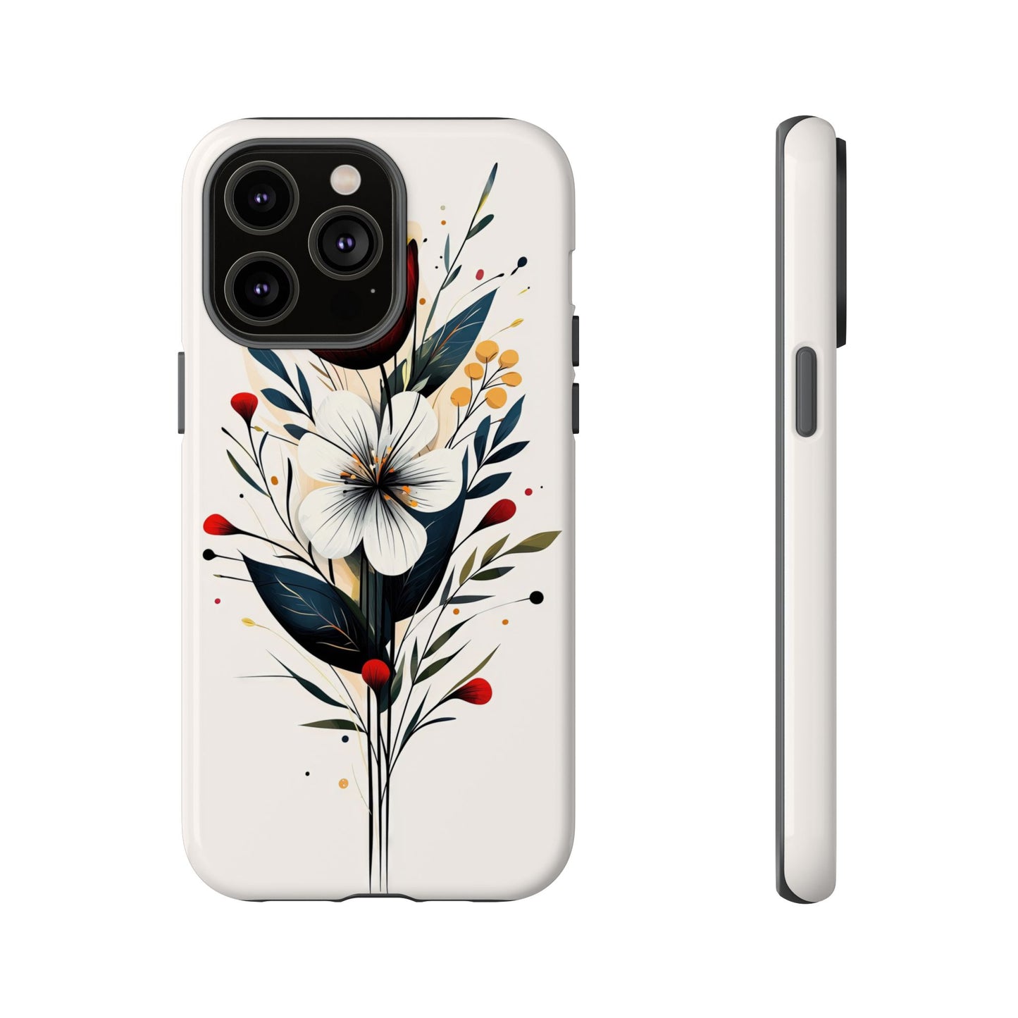 Wild Bloom – Minimal Floral Phone Case for iPhone, Pixel & Samsu
