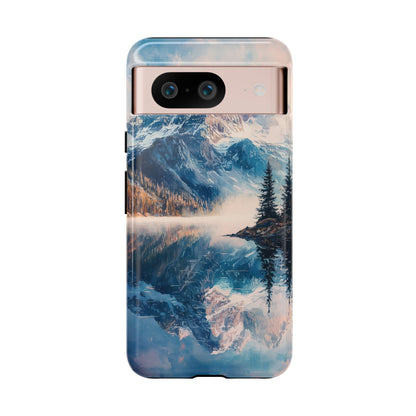 Mountain Lake Reflection Phone Case – Tranquil Nature Vibes for iPhone, Pixel & Samsung