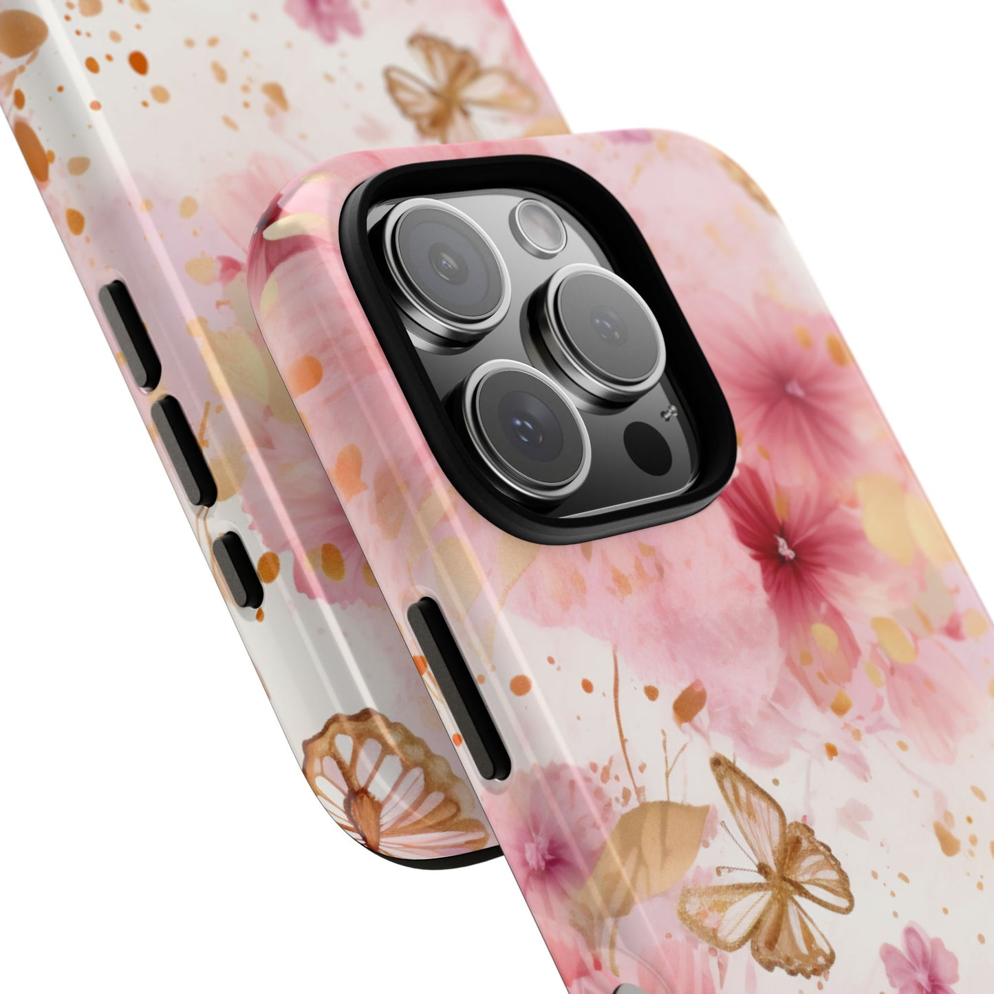 Blush Elegance Floral Mobile Case