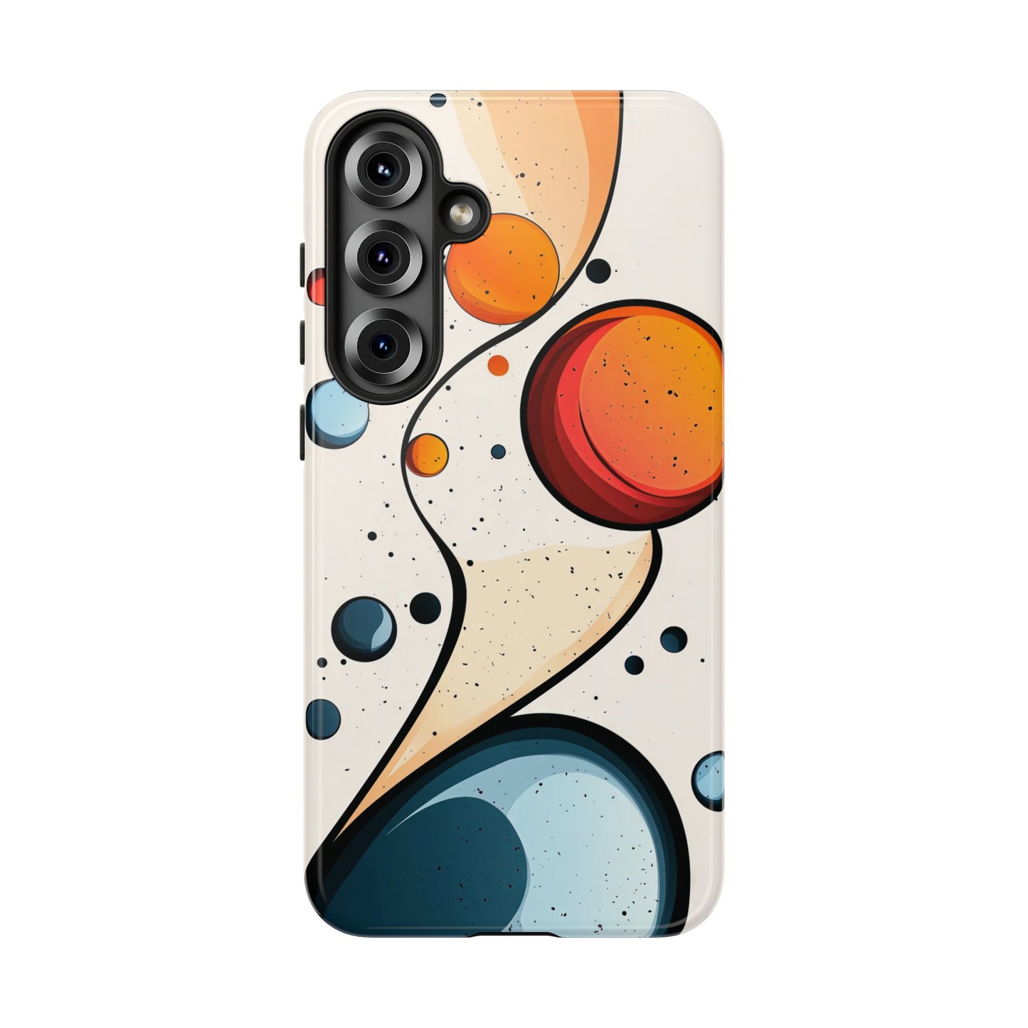 Solar Drift – Abstract Orbital Phone Case for iPhone, Samsung & Pixel