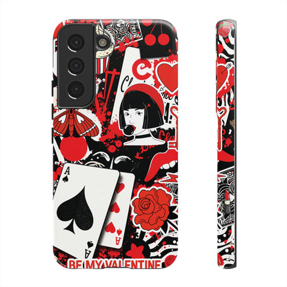 Bold Red & Black Ace Card Phone Case