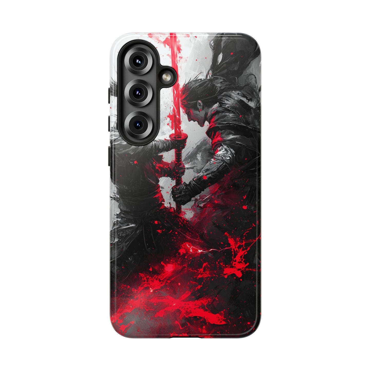 Duel of Fates | Red Energy Samurai Clash Phone Case for iPhone, Samsung & Pixel