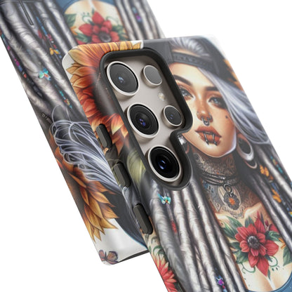 Sunflower Queen – Boho Rebel Tattoo Mobile Cover
