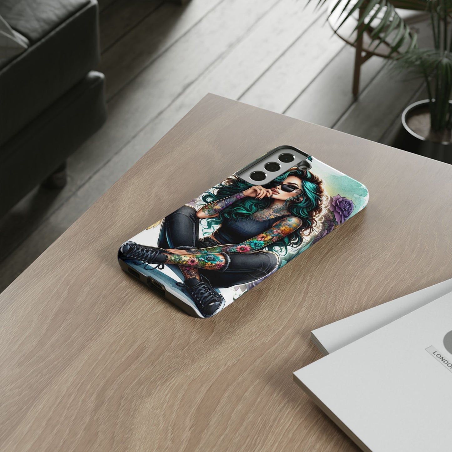 Urban Wildflower – Edgy Tattooed Beauty Mobile Cover