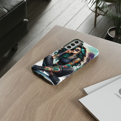 Urban Wildflower – Edgy Tattooed Beauty Mobile Cover