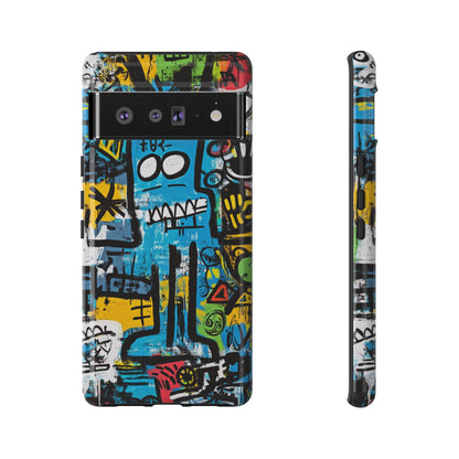 Basquiat Design Phone Case – Unique Street Art Protector - iPhone, Samsung & Google Pixel Cover - Artistic Painting Case,  Art Lover Gift