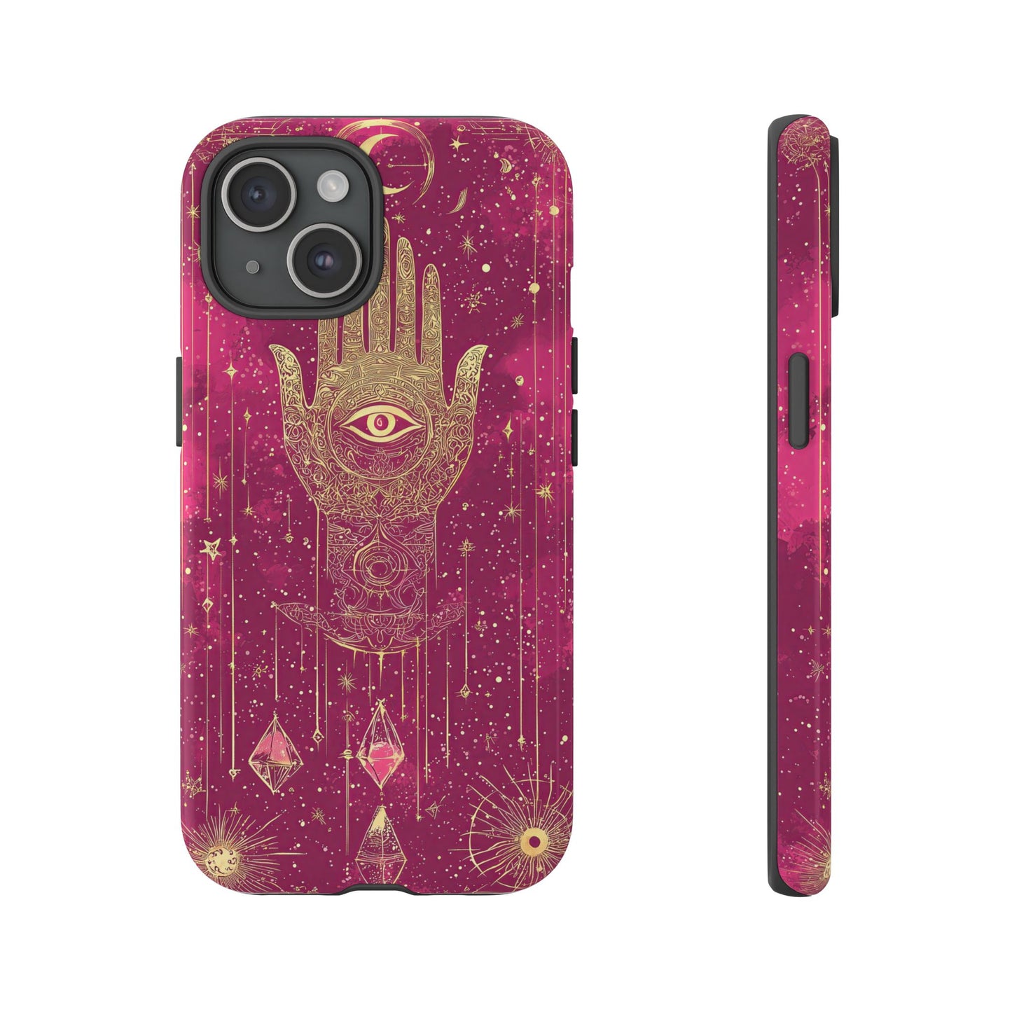 Cosmic Hamsa Boho Phone Case for iPhone, Pixel & Samsung