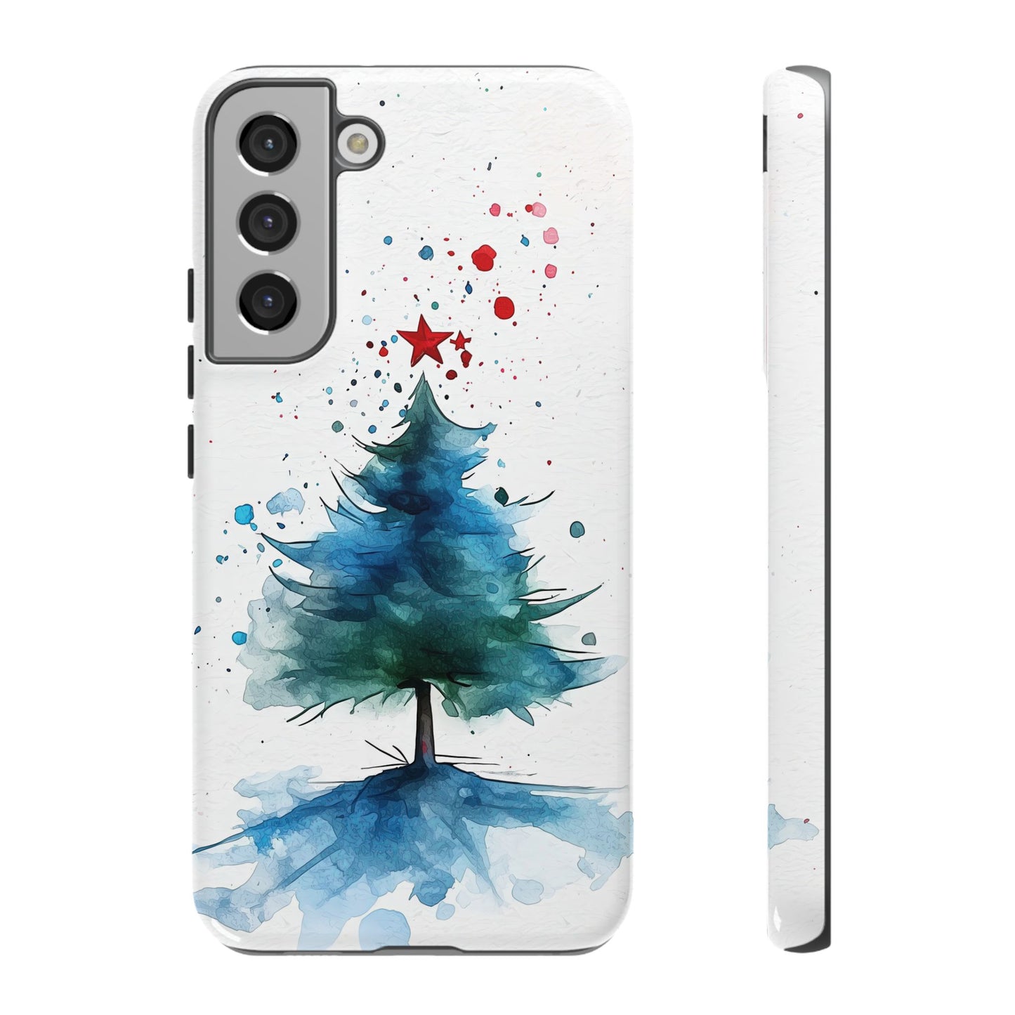 Winter Bloom – Watercolor Tree Art Case for iPhone, Pixel & Samsung
