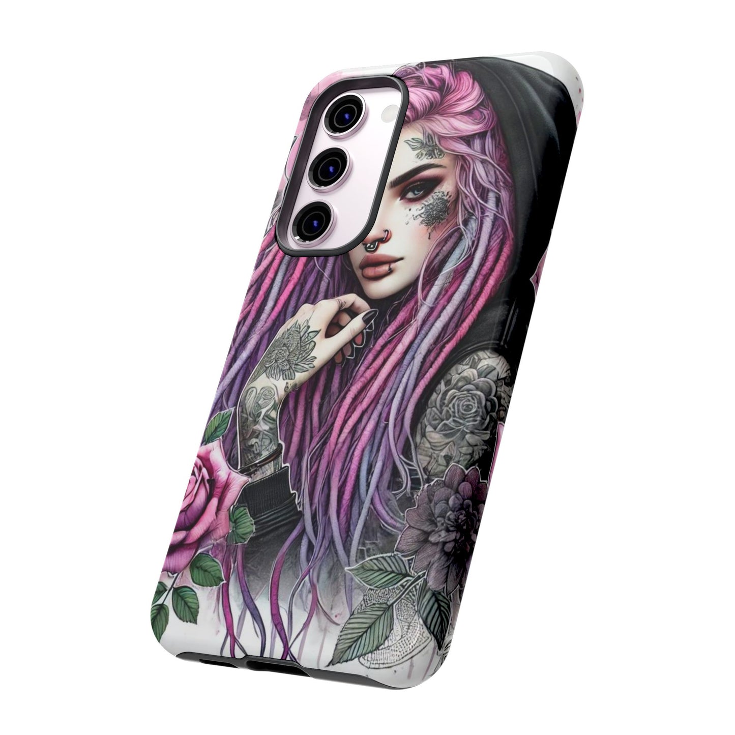 Gothic Rose Tattoo Art Mobile Case
