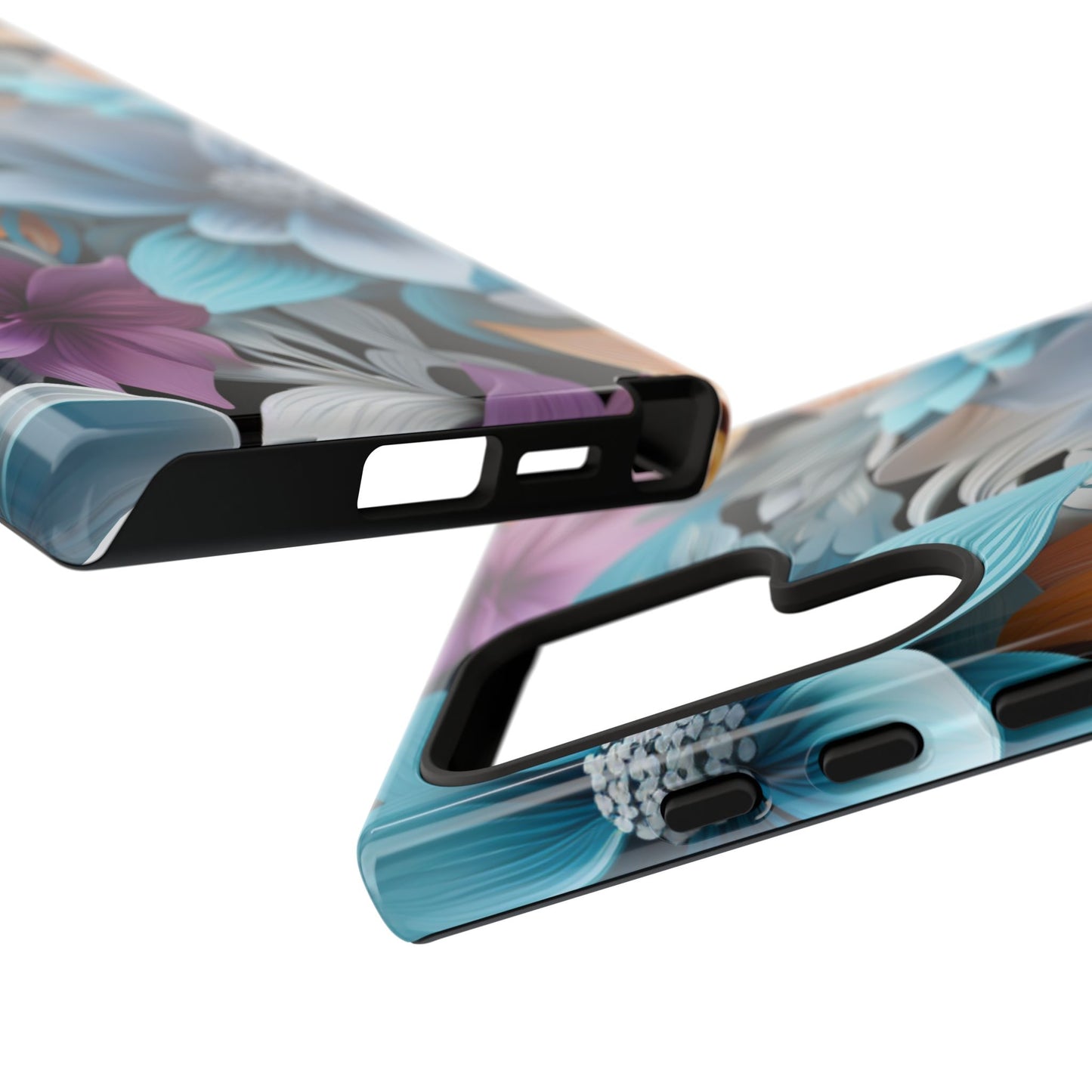 Elegant 3D Floral Bloom Mobile Case – Vivid & Artistic
