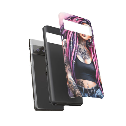 Tattooed Rebel – Gothic Cat Spirit Mobile Cover