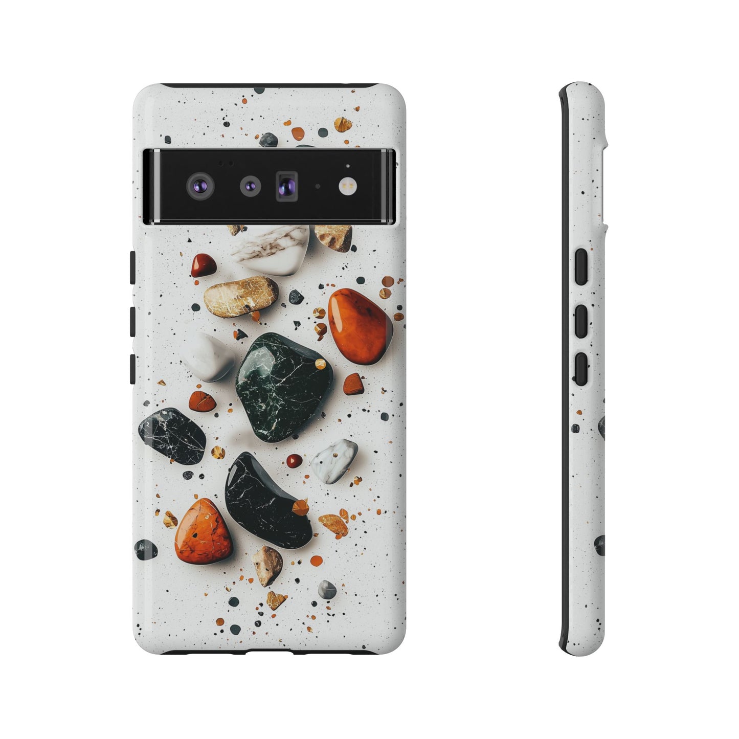 Marble Mosaic Charm – Terrazzo Stone Phone Case for iPhone, google Pixel & Samsung