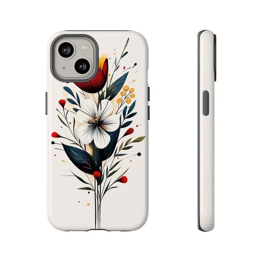 Wild Bloom – Minimal Floral Phone Case for iPhone, Pixel & Samsu