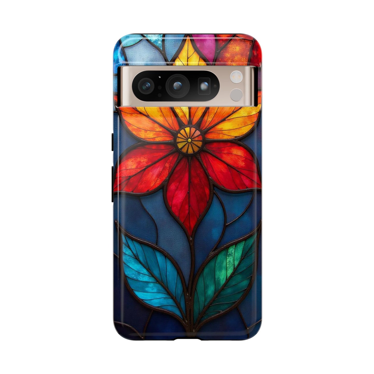 Radiant Blossom: Red and Orange Floral Elegance